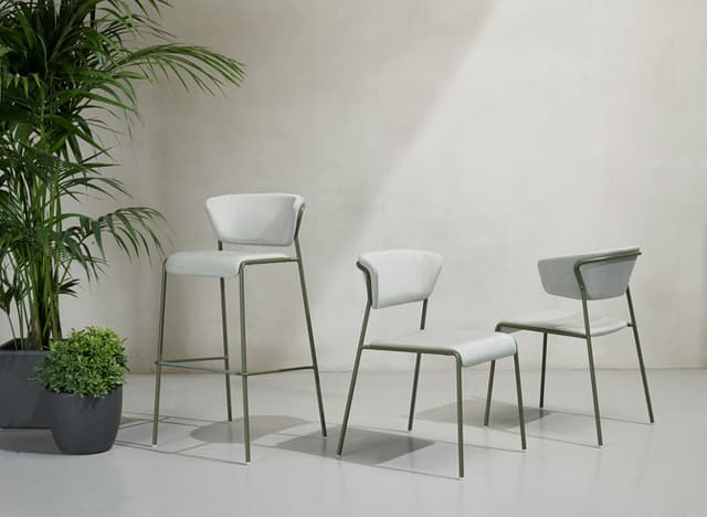 Foldable Hospitality chair from Avarte with green upholstery